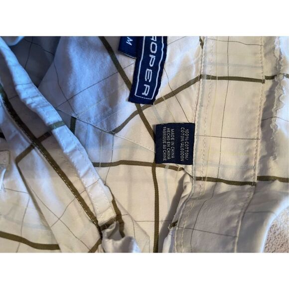 Roper Men's White Long Sleeve Collared Polo Shirt Size M - Picture 11 of 11